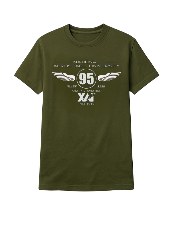 Футболка ХАІ «95 Wings» олива
